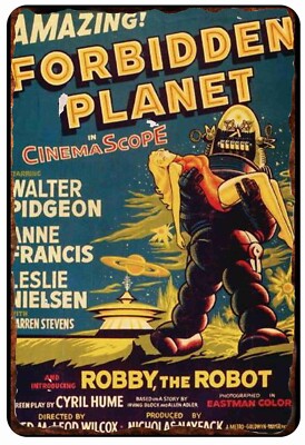 Forbidden Plant 1950 Si Fi Poster All Metal Tin Sign  8 x 12