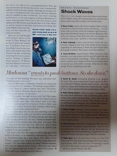 madonna cover feature u.s magazine "entertainment" November 1992 from japan - Picture 6 of 13