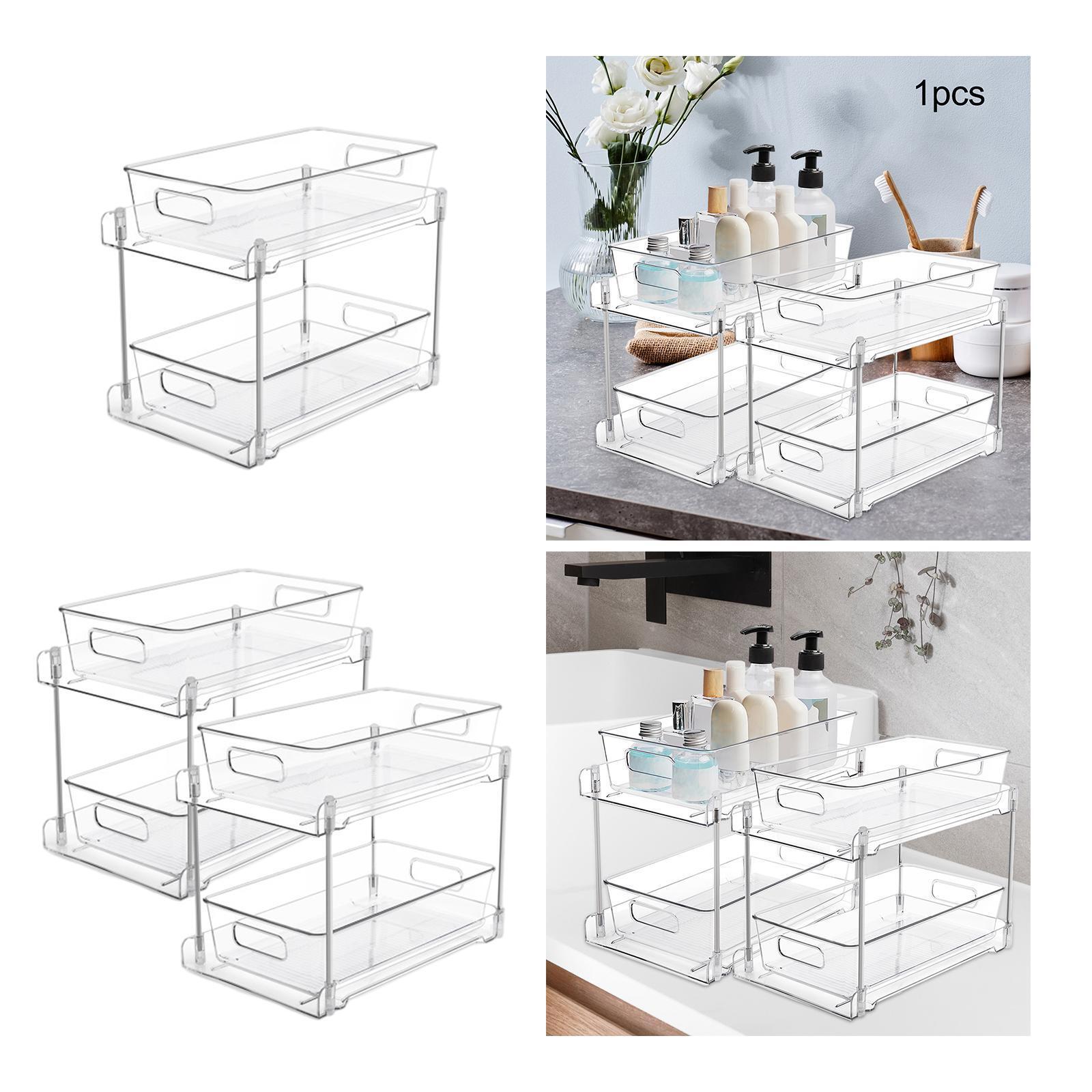 Undersink Kitchen Shelf Cabniet Storage Bins for Cabinet Countertop Bathroom-image