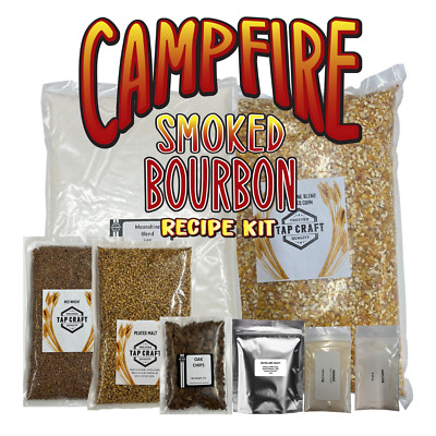 Campfire Bourbon-Style Whiskey Recipe Kit   Corn & Smoky Peated Malt Mash