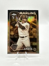 JACOB AMAYA 2024 TOPPS CHROME SEPIA REFRACTOR PARALLEL ROOKIE CARD #92