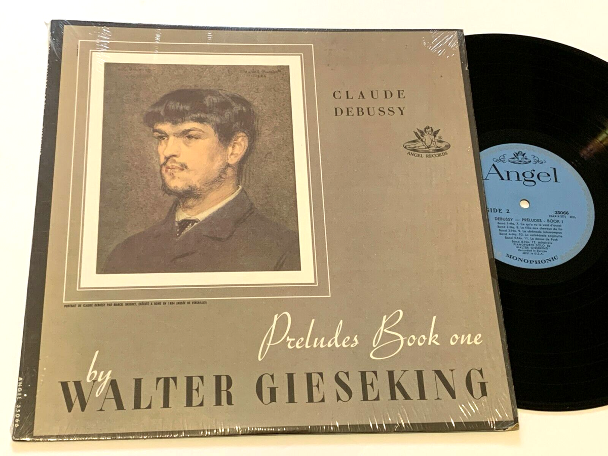 WALTER GIESEKING Piano VG++ DEBUSSY Angel 35066 Preludes book 1