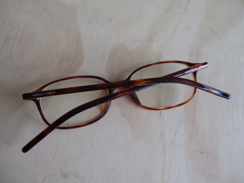 Giorgio Armani 156 brown horn oval sunglasses eyeglasses frames 50 20 140 - Picture 7 of 7