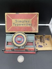 Rare antique simplex practical typewriter number 100 1892 with box Ink & Tray￼ thumbnail