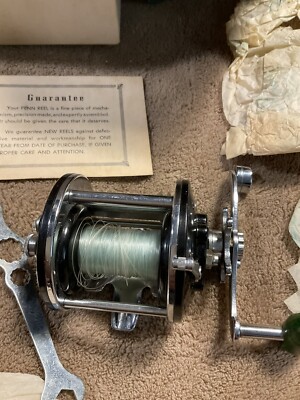 Penn Peerless No.9 Black Fishing Reel w/Box manual wrench Bait