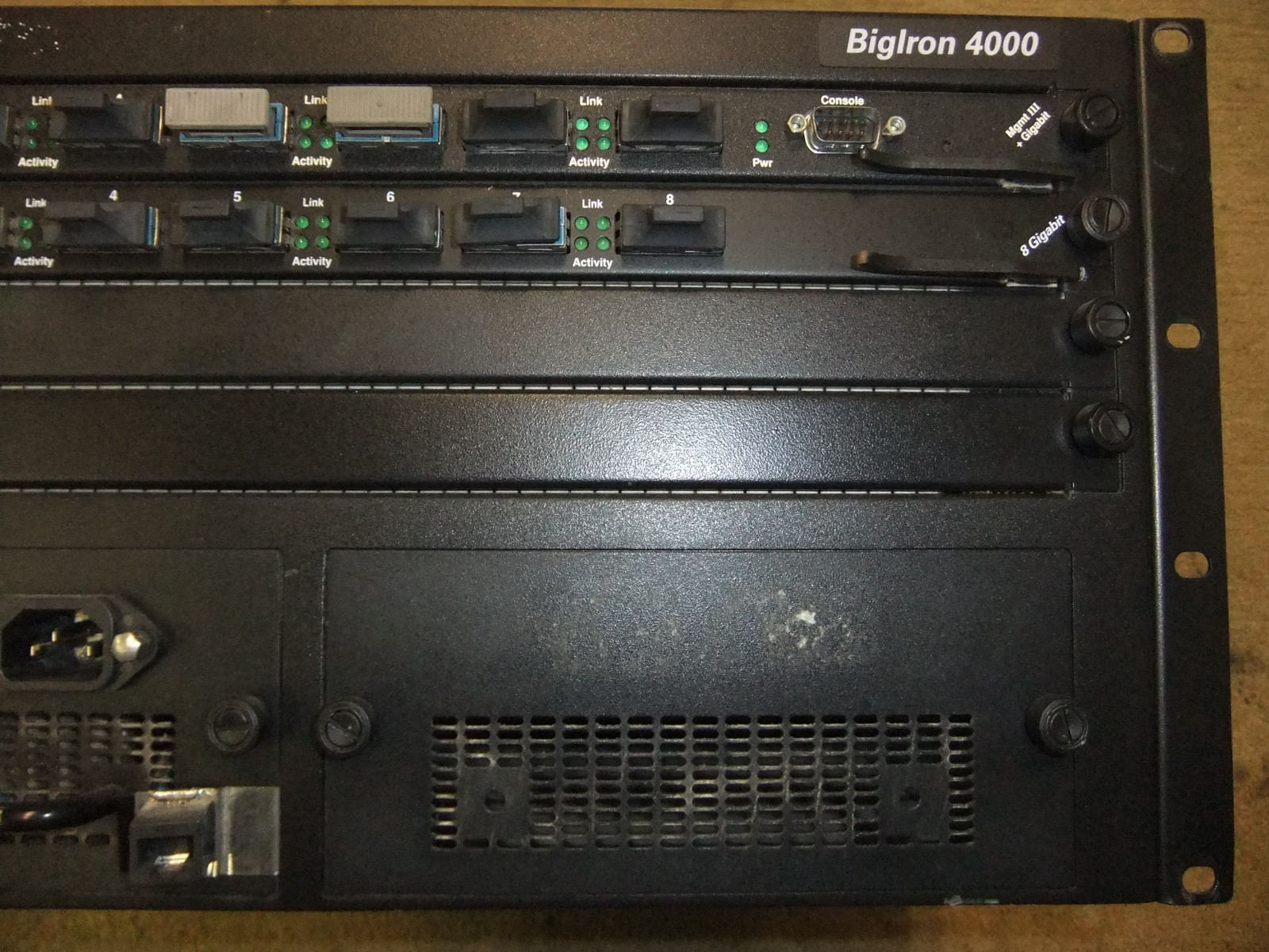 FOUNDRY NETWORKS BIGIRON 4000 ROUTER MGMT II Gigabit Module one Power ...