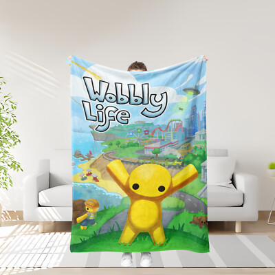 Throw Blanket Wobbly Life Game Cartoon Bed Couch Gifts Birthday present  - Main Image