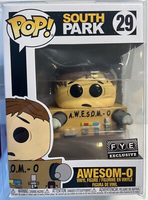 New Funko Pop # 29 Awesome-o - South Park 2016 Figure + Free Protector! FYE Excl