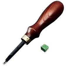 Oka Special Edge Beveler Mahogany No. 1 Leather Skiving Bevelling Tool 0.8mm