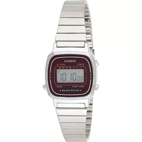 Reloj digital de cuarzo para mujer Casio LA-670WA-4DF - Dise?o retro plateado...