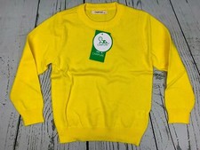 Childrens Knitted Long Sleeve Sweater Yellow 5y