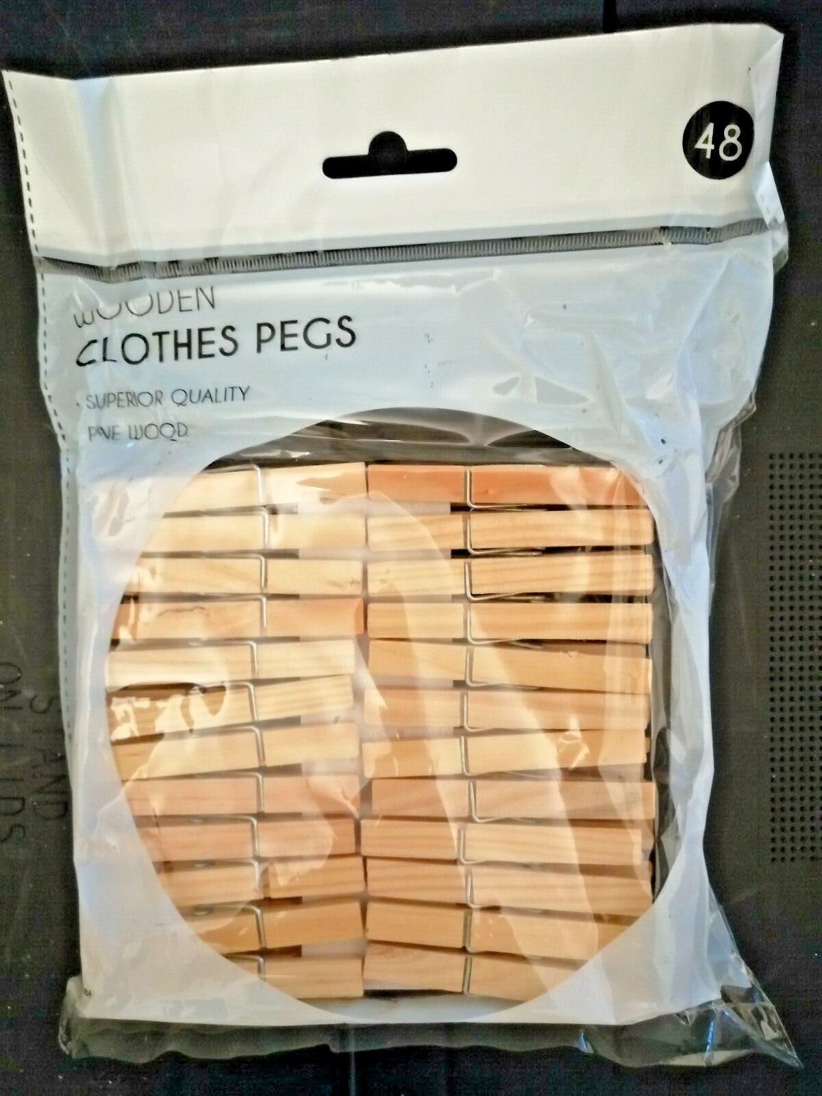 Minky Outdoor Clothes Line 20m Red or yellow and 48 Wooden Peg eBay