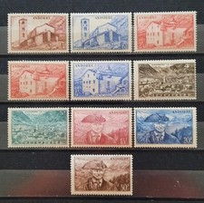 ANDORRE 1944-46 Paysages n° 100/1  104/5  107/8  110 114/5  118, NEUFS*