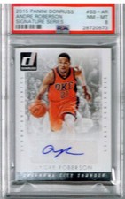 2016 Panini Donruss Andre Roberson Signature Series PSA 8