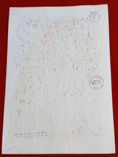 ALBERTO GIACOMETTI Drawing on paper (Handmade) signed and stamped mixed media. - Picture 5 of 6