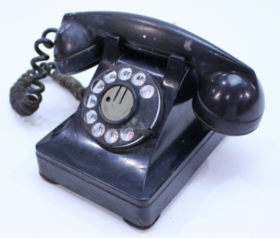 #ad Northern Electric Rotary VTG Desk Telephone Phone Red MCM Antique Bakelite White $95.99