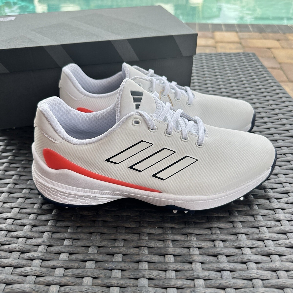 Adidas ZG23 White Bright Red Men\'s Golf Shoes IE2131 Adidas ZG23 White Bright Red Men main image 3
