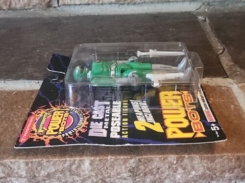 Trendmasters Masterbotix POWER BOTS KELLY Green Die Cast Action Figure 1994 - Picture 2 of 4