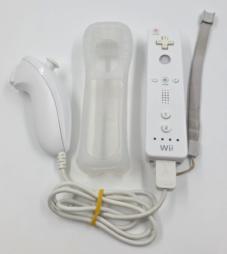 Nintendo Wii / U Original Controller + Nunchuk + Silikonhülle Set getestet ✅