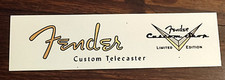 FENDER TELECASTER CUSTOM HEADSTOCK CUSTOM SHOP / LOGO TELECASTER CUSTOM SHOP