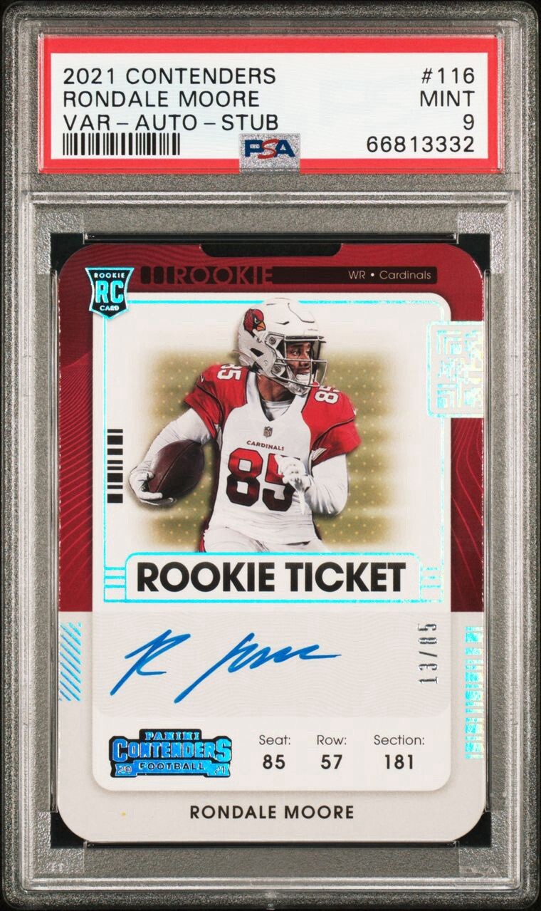 2021 Panini Contenders - Rookie Ticket RPS Variation #116 Rondale Moore 13/85