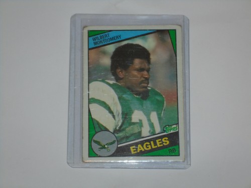 1984 Topps Football Card #331 Wilbert Montgomery Philadelphia Eagles - Picture 9 of 12