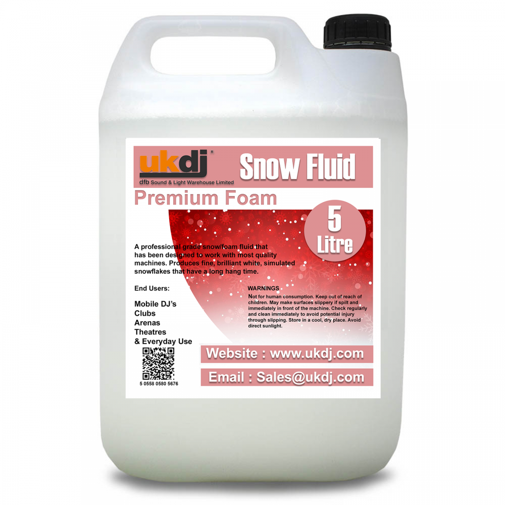 UKDJ 5L Snow Fluid For Artificial Snowflake Blizzard Effect Machines