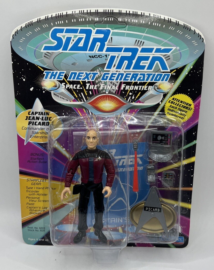 1992 STAR TREK Next Generation Captain JEAN-LUC PICARD Action Figure ...