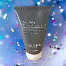 THEORIE Charcoal Bamboo Detoxifying Body Scrub NWOB 45 ml Sealed
