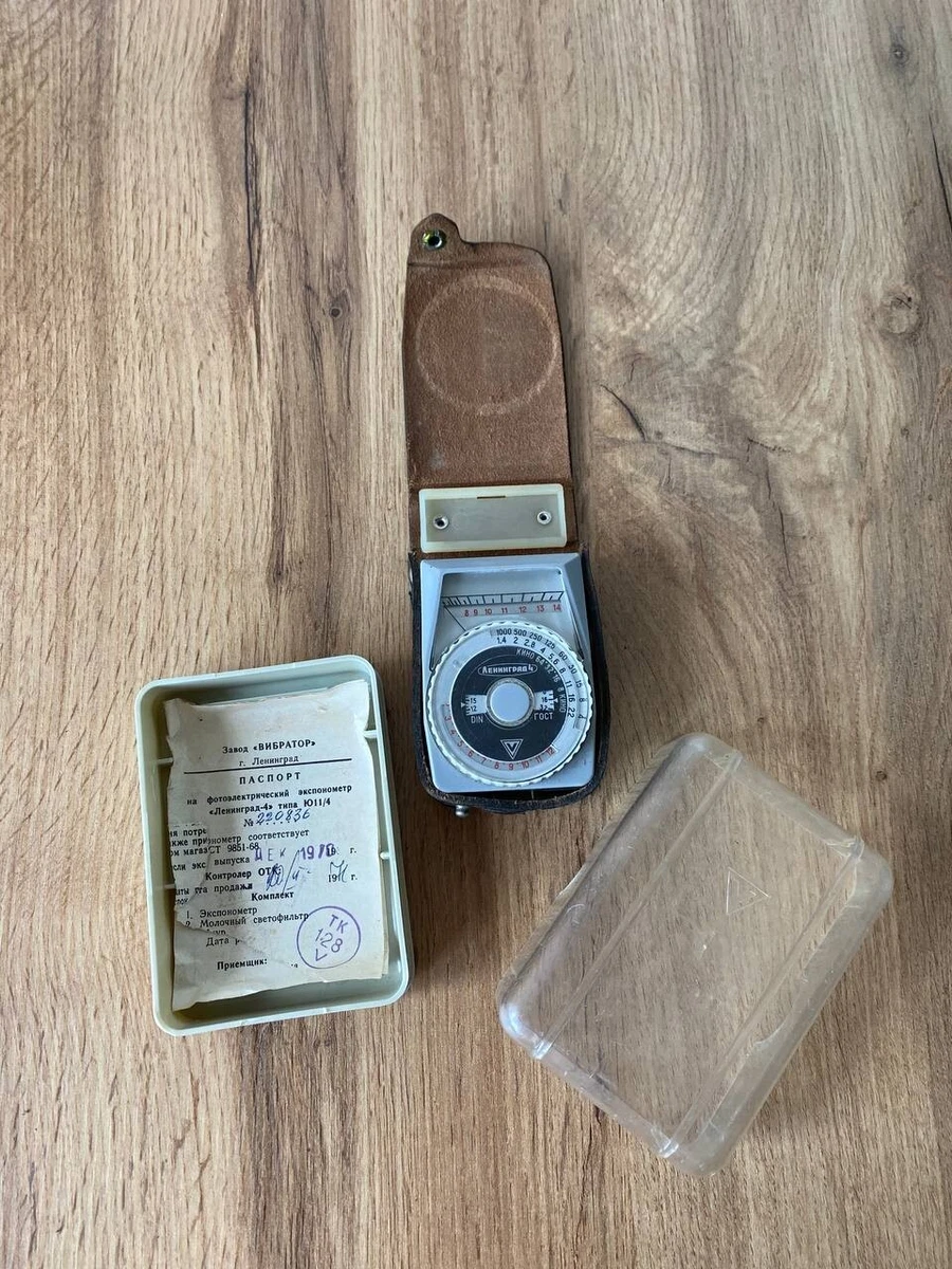Posemètre Leningrad 4 Vintage URSS - Sélénium, Testé Et Fonctionnel (Mint*)