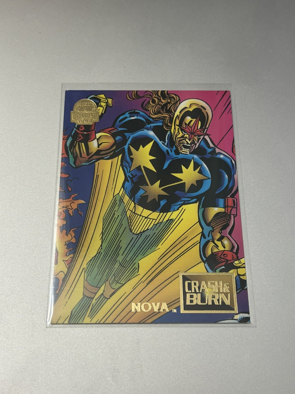 1994 Marvel Universe NOVA #74 Crash & Burn