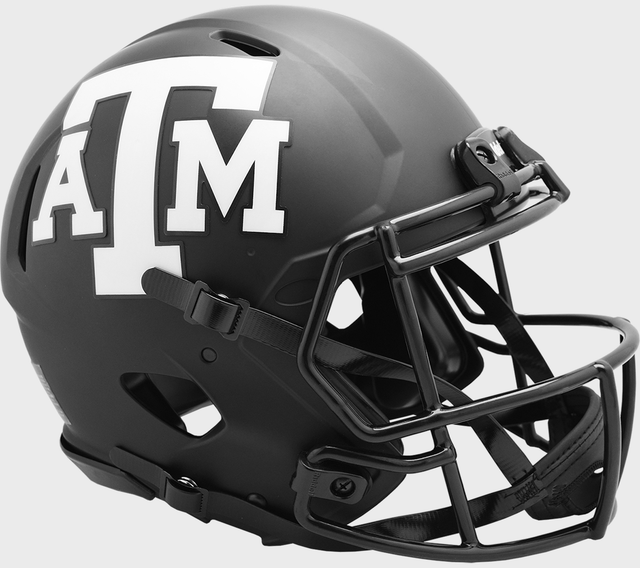 TEXAS A&M AGGIES NCAA Riddell SPEED Authentic Football Helmet BLACK