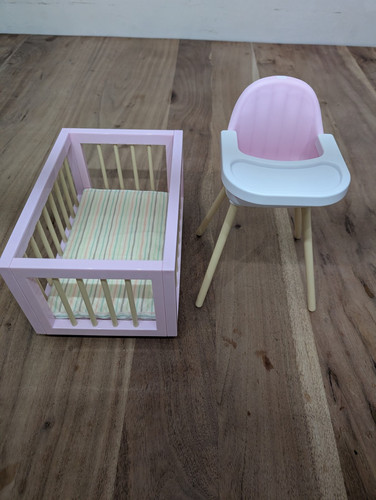 American Girl Little Bitty Baby High Chair & Crib Sleeper