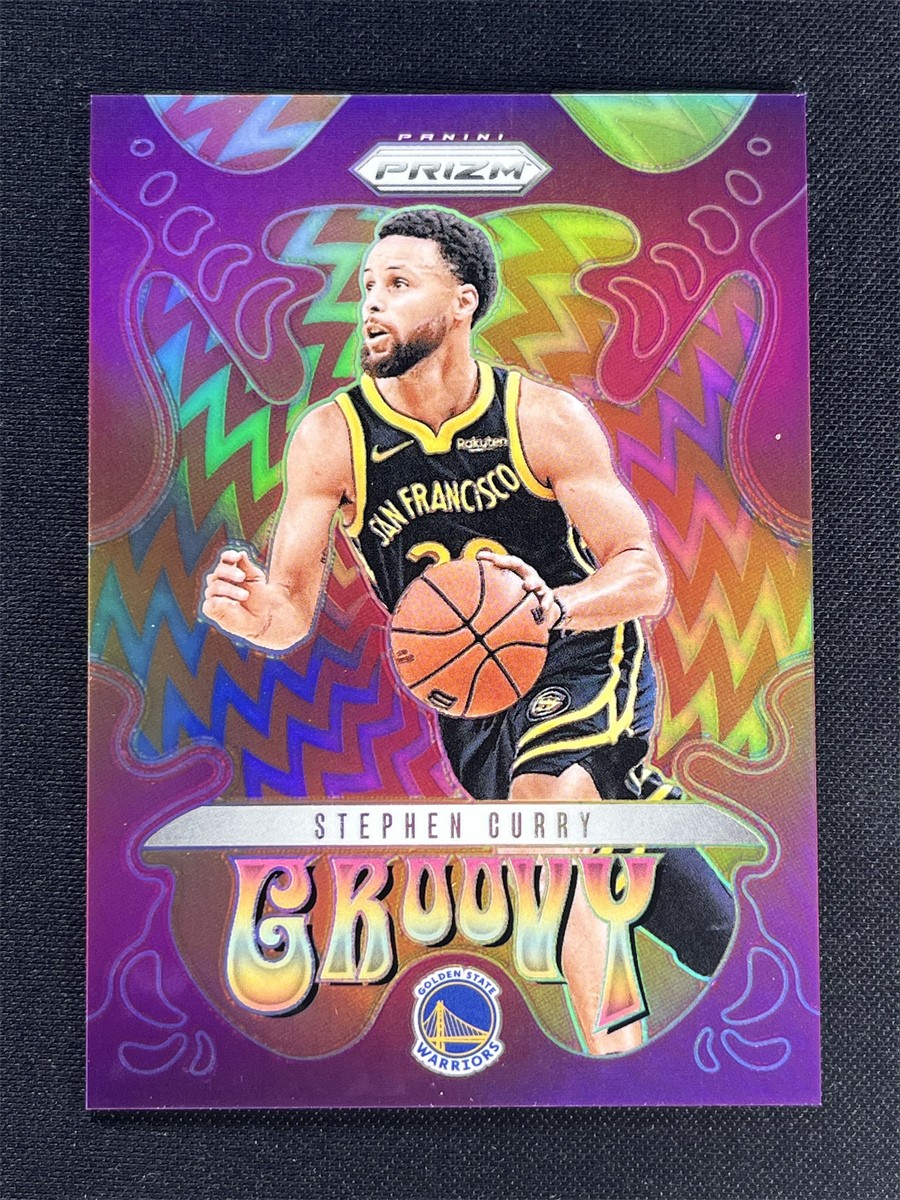 2024-25 Panini Prizm Stephen Curry #14 Groovy Prizm Warriors Case Hit SSP &07181