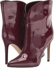 Nine West Womens Pointy Toe Tolate Dress Booties Dark Purple Size 8M Defected