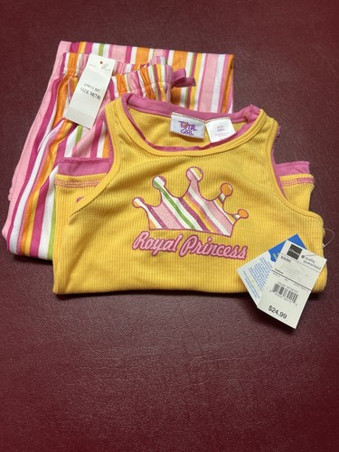Total Girl Royal Princess Pajamas, 6/6X Tank & 7/8 Long Pants, Mixed Sizes, JCP - Picture 2 of 4