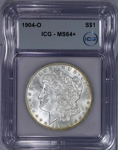 1904-O Morgan Dollar S$1 ICG MS64+