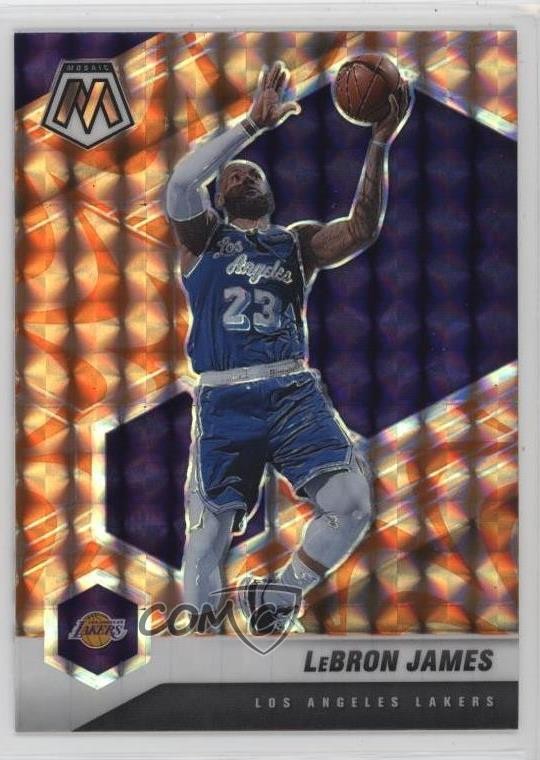 2020-21 Panini Mosaic Reactive Orange Prizm LeBron James #81 0x5i