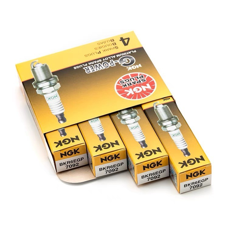 4/PCS ORIGINAL NGK GPOWER PLATINUM SPARK PLUGS BKR6EGP 7092 FOR JETTA BORA