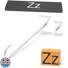 PKPKAUT 2Pcs Mini 2" Branding Irons, Alphabet Custom Wood Brandin