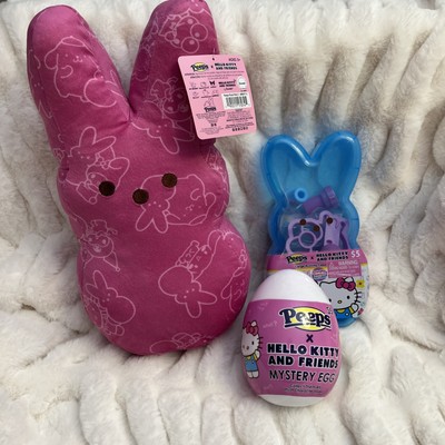 Peeps X Hello Kitty Pink Easter Plush 12  Bunny Toy 2025 Activity Case Mystery E