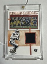 2020 Panini Score Amari Cooper Freshman Flashbacks Patch Oakland Raiders #FF-AC