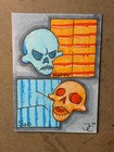 ACEO Original, Happy + Sad, Alcohol Marker Mini Illustration 3.5in x 2.5in — photo 1
