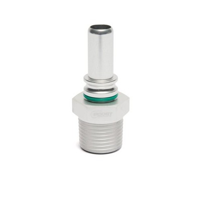 Quick Click Fitting männlich Dash 6 / -06 AN zu NPT 3/8'' männlich - silber matt