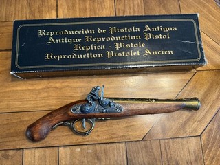 Denix Replica Early 18TH Century Brass Trim German Flintlock Non Firing Gun