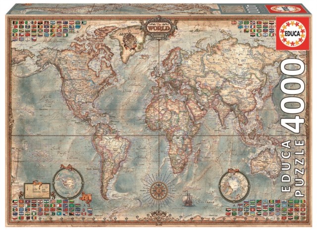 Historical World Map 4000pc Puzzle (Paperback Book)