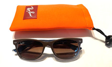 Ray Ban Junior NWOT 9052 Classic Wayfarer Sunglasses Brown Blue Unisex