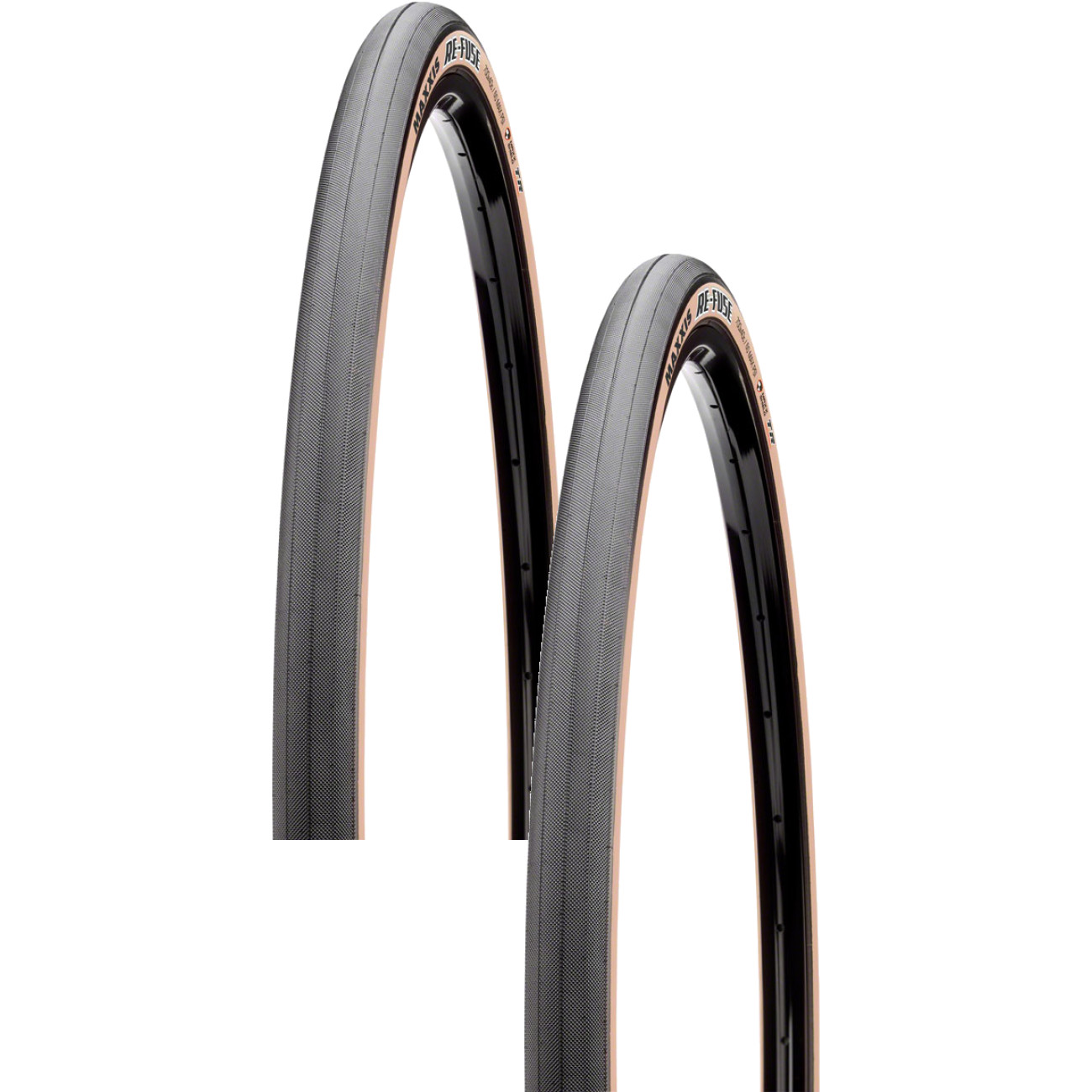 Комплект из 2 бескамерных шин Maxxis ReFuse 700x40 черноготемно-коричневого цвета Dual MaxxShield 25390₽