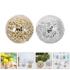 4 Pcs Glass Balls Home Accessories Tabletop Mosaic Ornament Decor