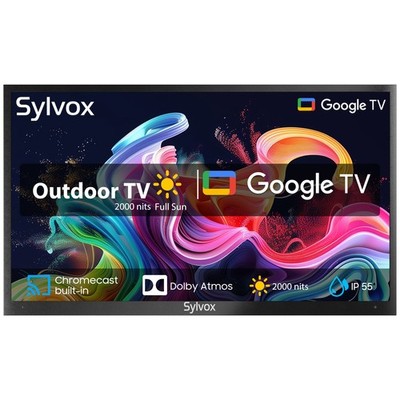 SYLVOX 43In Outdoor Fernseher Google TV  Wasserdicht Volle Sonnenhelligkeit